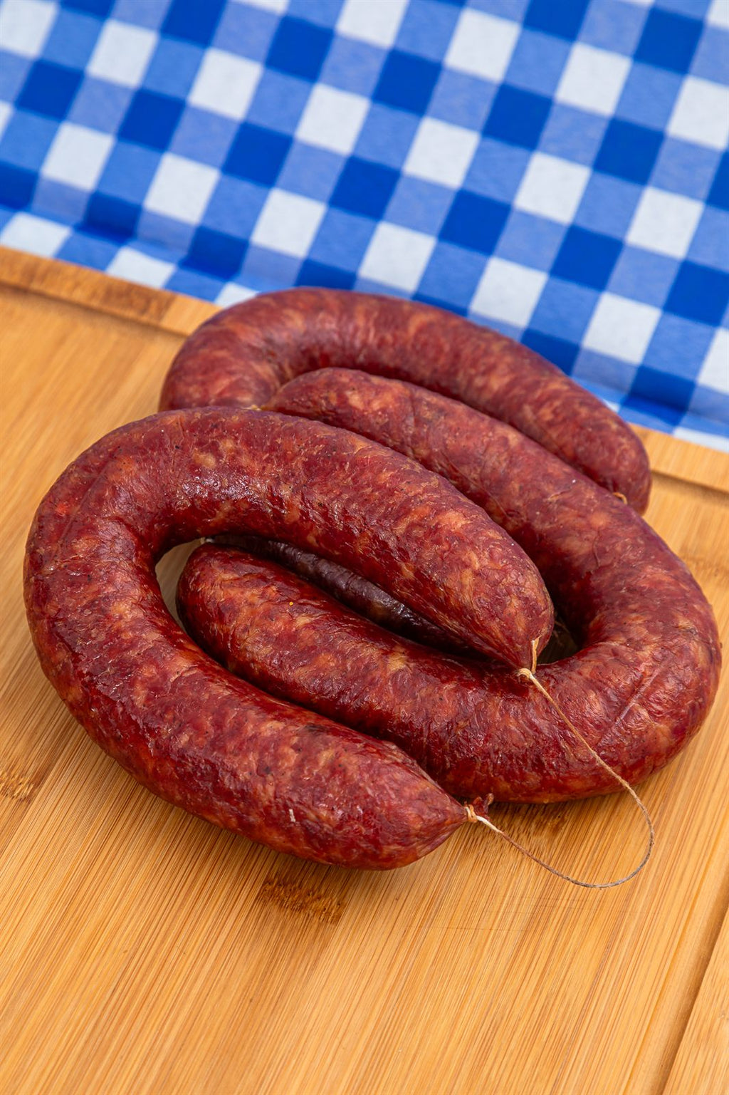 Linguiça tipo Blumenau defumada artesanal